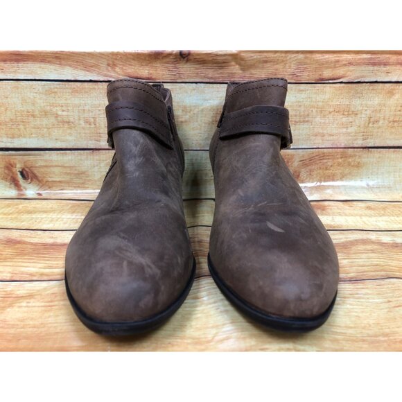 Collection by Clarks Adreena Brown Leather Ankle Boots Booties Womens 9 M (y6e) - Picture 8 of 10